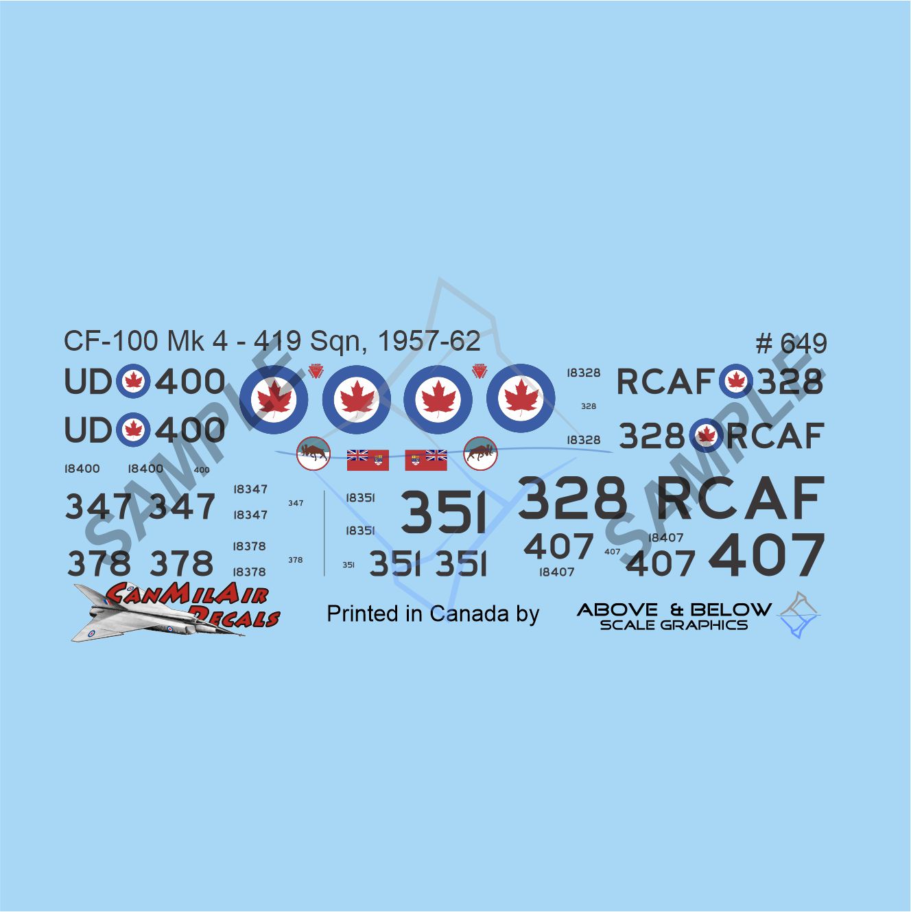 649 - Avro CF-100 Canuck Mk. 4B - 419 Sqn (1957-62)