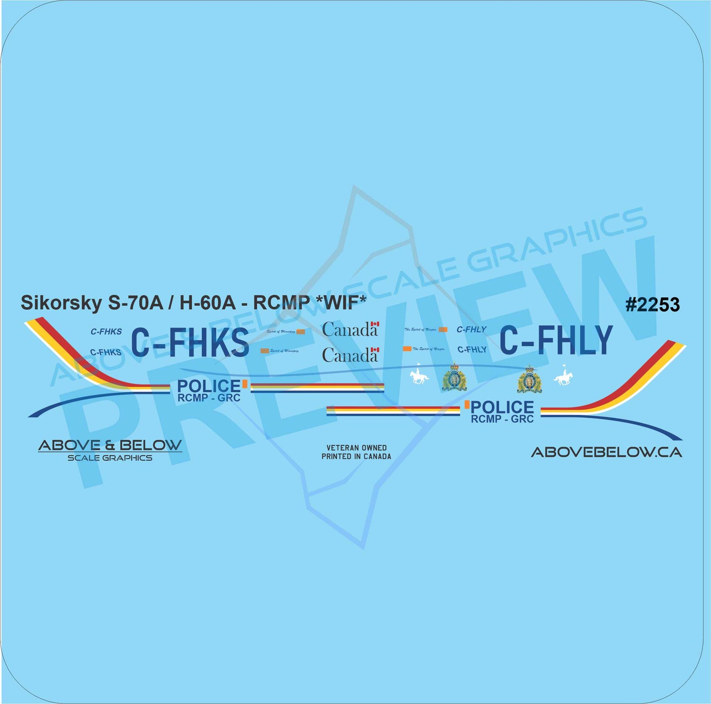 2253 - Sikorsky S-70 / H-60A - RCMP *WIF*