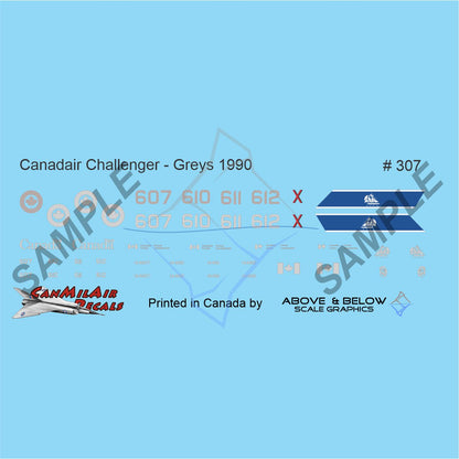 307 - Canadair Challenger 600 / CC & CE-144 - FIP Converse Grey