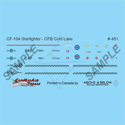451 - Canadair CF-104A Starfighter - 441 Sqn - CFB Cold Lake Gate Guard