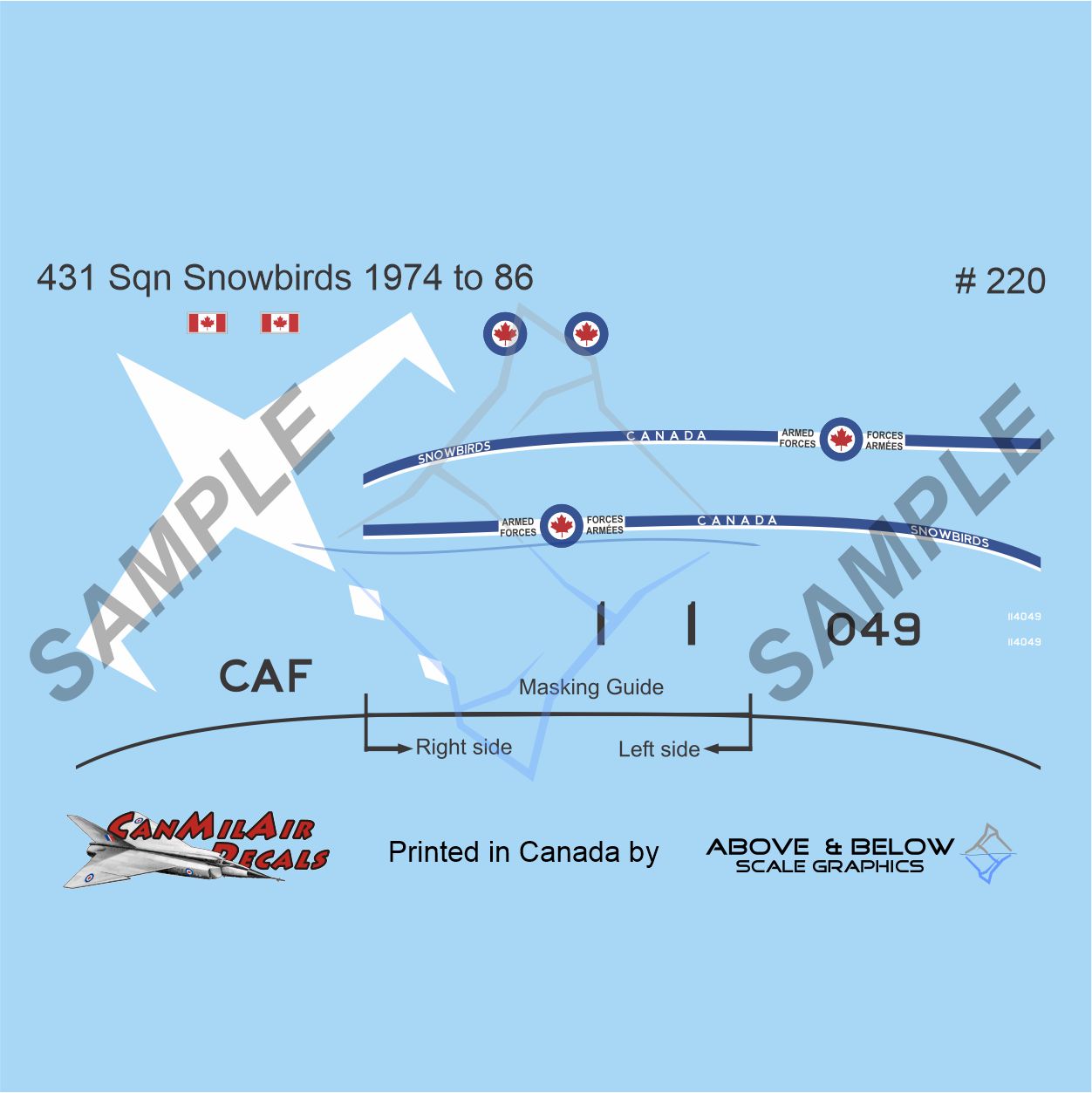 220 - Canadair CT-114 Tutor - Snowbirds (1974-1986)