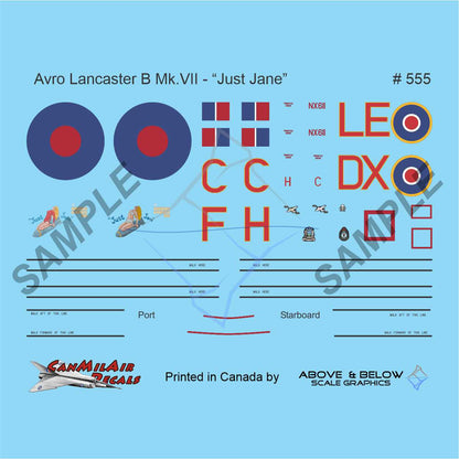 555 - Avro Lancaster B Mk.VII - RAF "Just Jane"