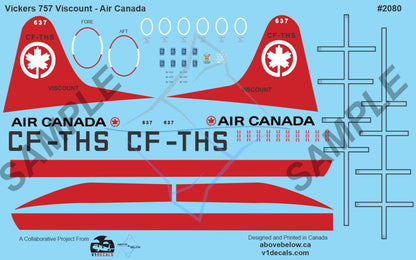 2080 - Vickers 757 Viscount - Air Canada