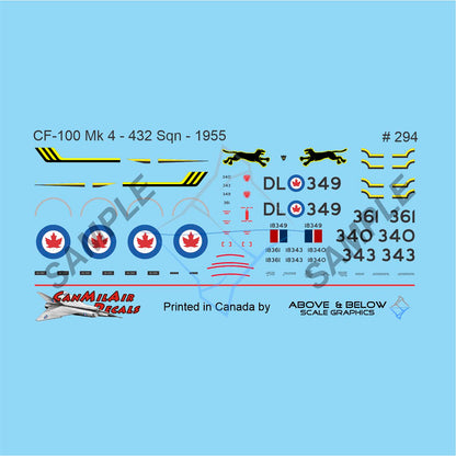 294 - Avro CF-100 Canuck Mk. 4 - 432 Sqn (1954-56)