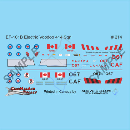 214 - McDonnell EF-101B Electric Voodoo - 414 Squadron - "Bat One"