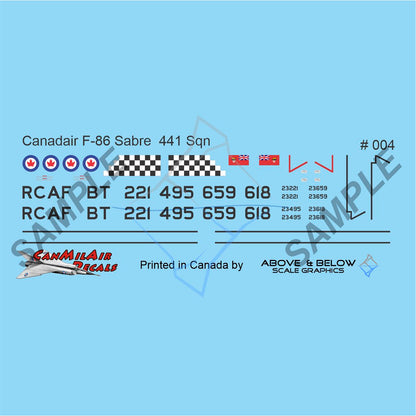 004 - Canadair Sabre Mk. 5 - 441 Sqn