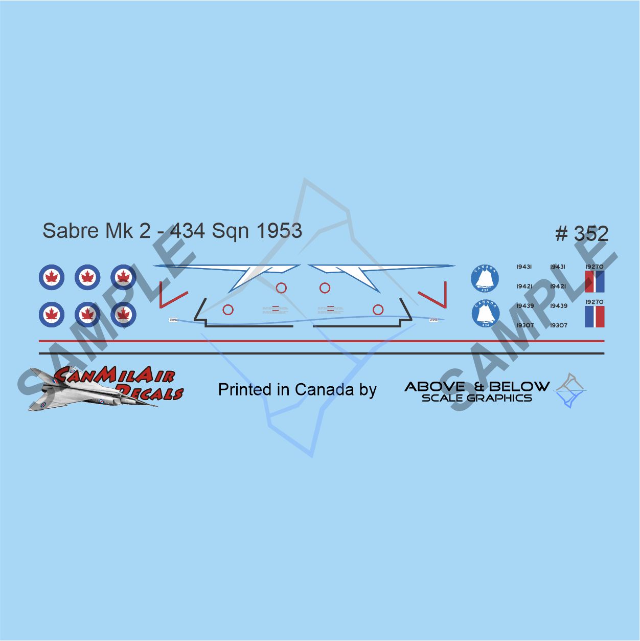 352 - Canadair Sabre Mk. 2 - 434 Sqn (1953)