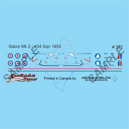 352 - Canadair Sabre Mk. 2 - 434 Sqn (1953)
