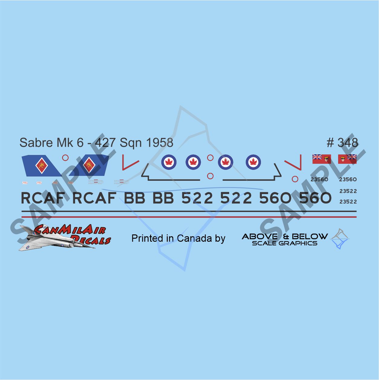 348 - Canadair Sabre Mk.6 - 427 Sqn (1958)