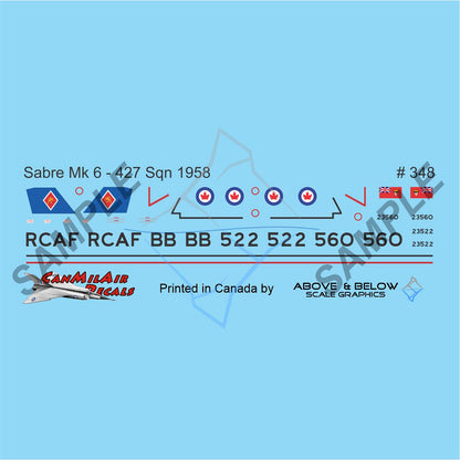 348 - Canadair Sabre Mk.6 - 427 Sqn (1958)