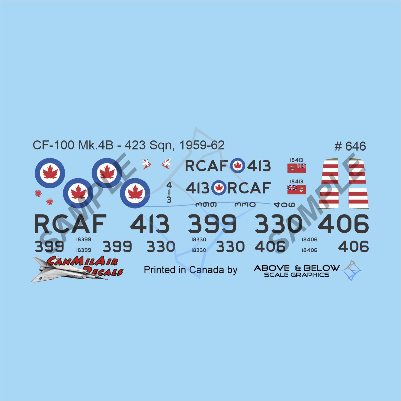 646 - Avro CF-100 Canuck Mk. 4B - 423 Sqn. (1959-62)