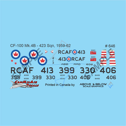 646 - Avro CF-100 Canuck Mk. 4B - 423 Sqn. (1959-62)