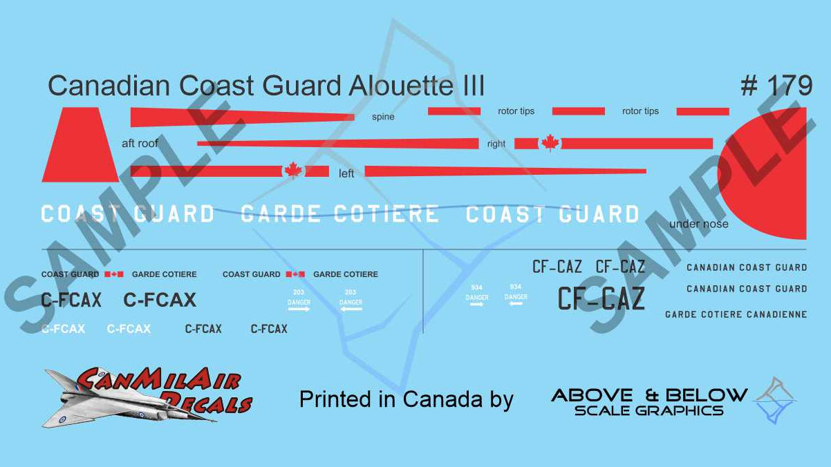 179 - Aerospatiale Alouette III - Canadian Coast Guard - Early Scheme