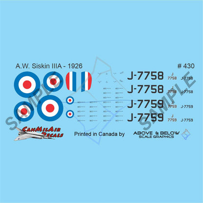 430 - Armstrong Whitworth Siskin III (1926)