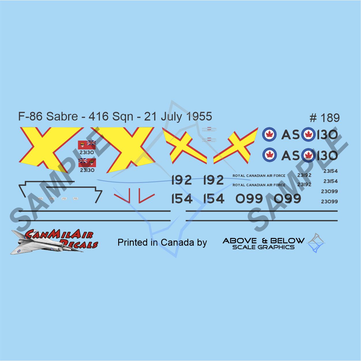 189 - Canadair Sabre Mk. 5 - 416 Sqn - EX: CARTE BLANCHE