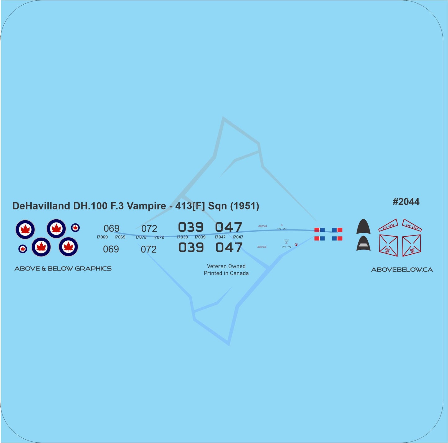 2044 - DeHavilland Vampire - 413 Sqn (1951)