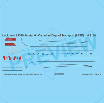 2156 - Lockheed L1329 Jetstar 6 - Canadian Department of Transport (LATE)