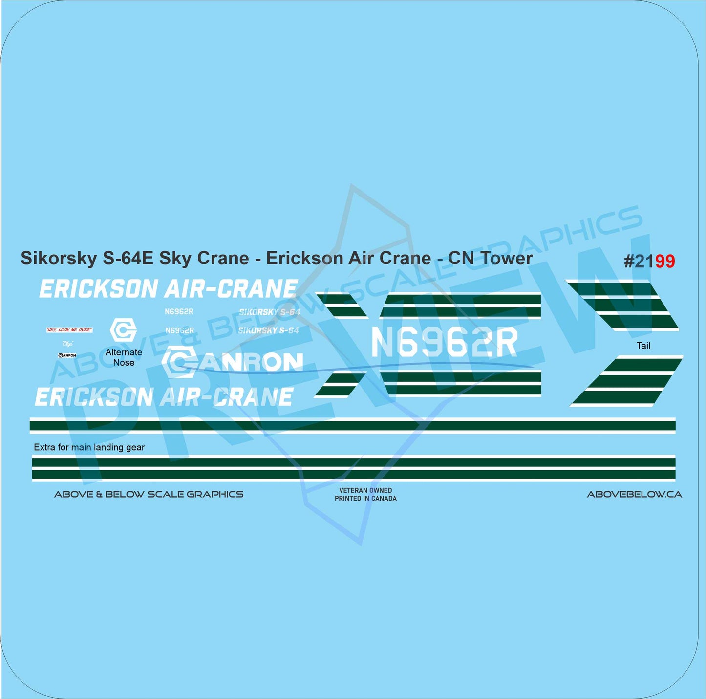 2199 - Sikorsky S-64E - Erickson Air Crane - CN Tower