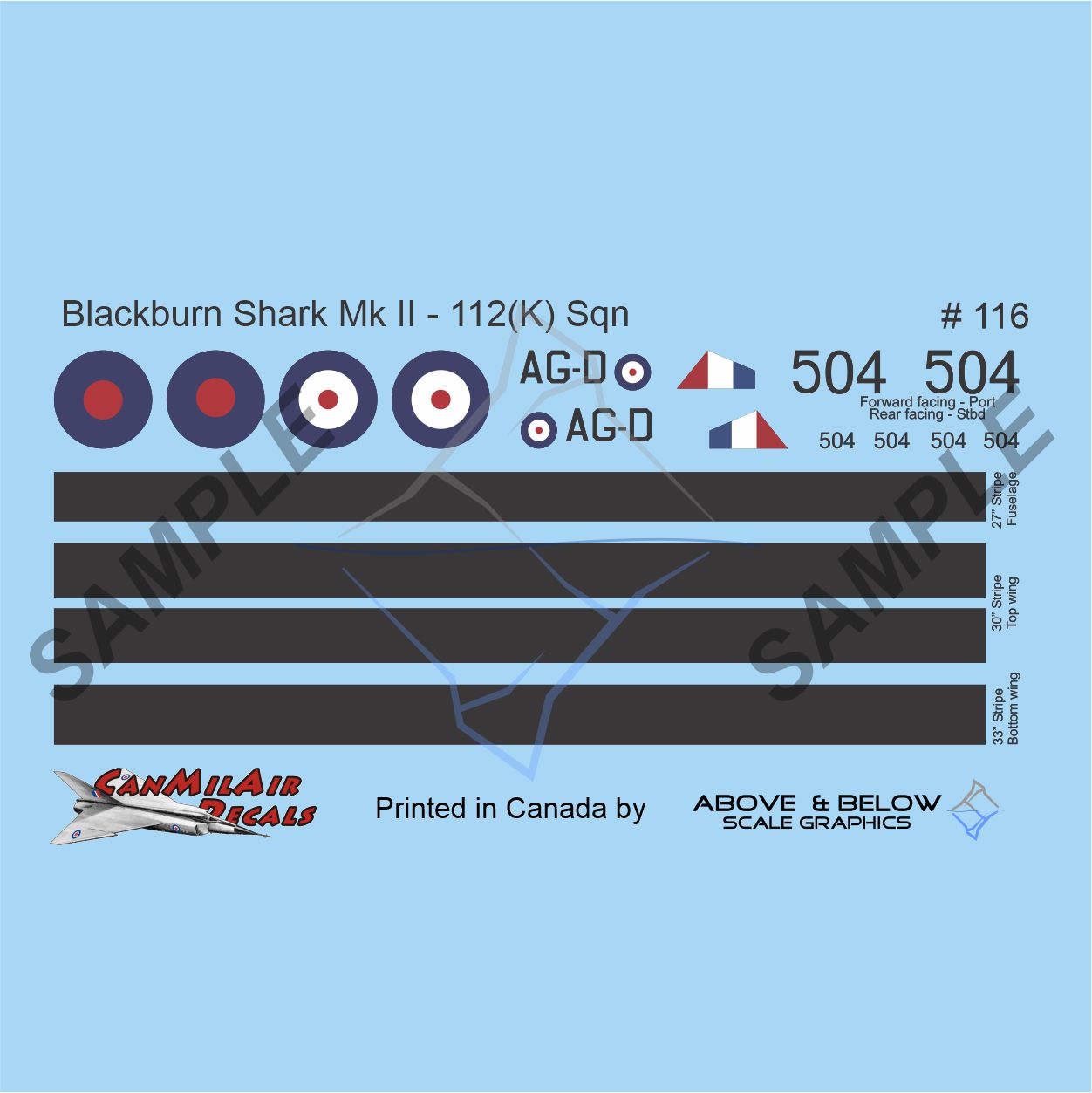 116 - Blackburn Shark II - 112(K) Sqn Patricia Bay - Target Tug  (1942)