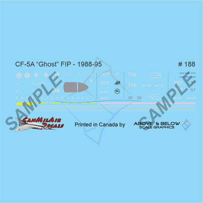 188 - Canadair CF-5A / CF-116 Freedom Fighter - FIP - Cold Lake Gate Guard (1990)