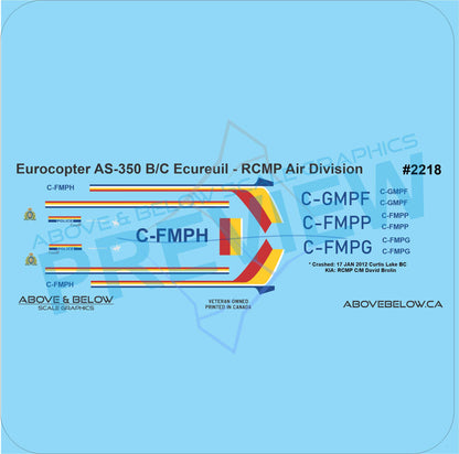 2218 - Eurocopter AS-350 B/C - RCMP Air Division