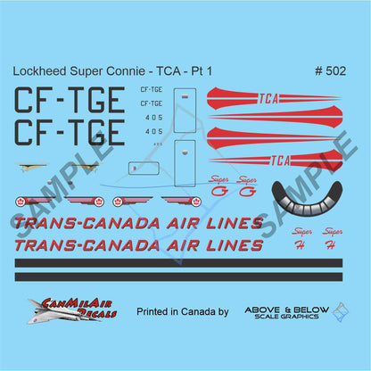 502 & 503 - Lockheed L-1049 Super Constellation - Trans Canada Airways