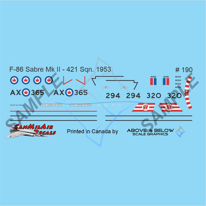 190 - Canadair Sabre Mk. 2  - 421 Sqn (1953)