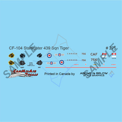 275 - Canadair CF-104 Starfighter - 439 Sqn " Tiger Meet" (1976)