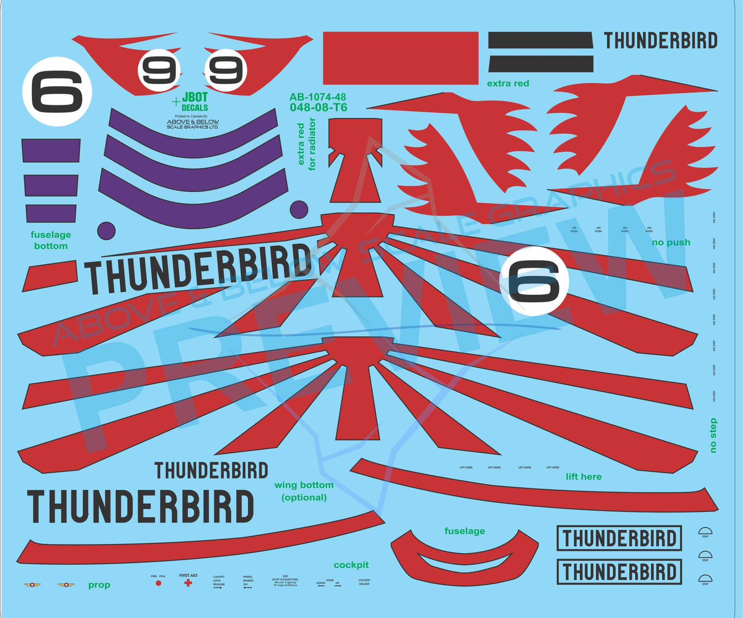 1074 - DeHavilland DH-82 Tiger Moth - Thunderbird 6