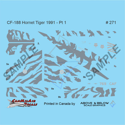 271 & 272 - McDonnell Douglas CF-188 Hornet - 439 Sqn - Tiger Meet (1991)