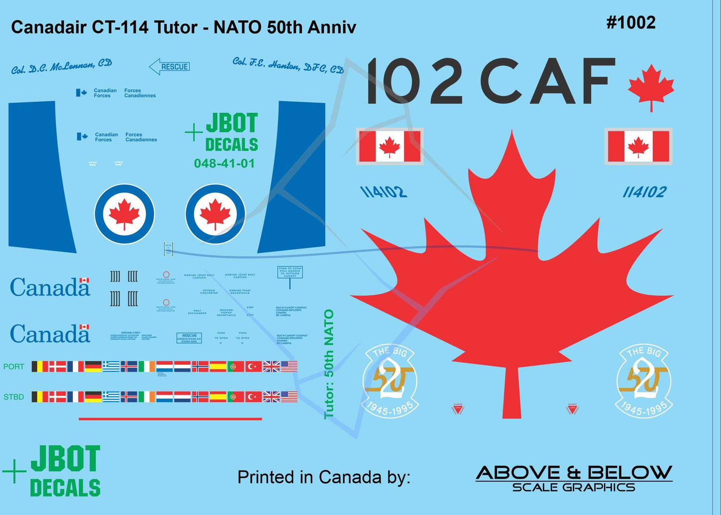 1002 - Canadair CT-114 Tutor - NATO 50th Anniversary (1995)
