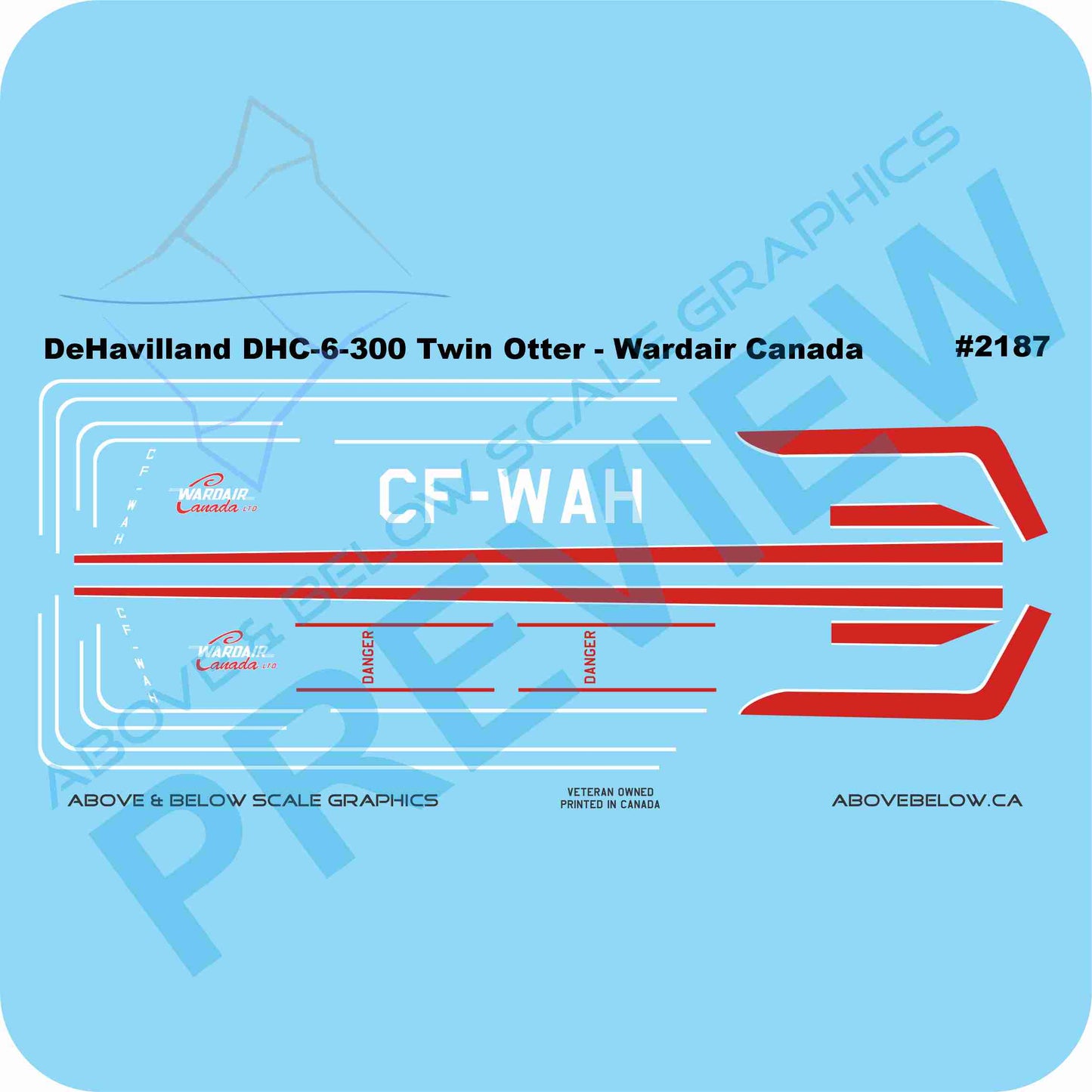 2187 - DeHavilland DHC-6 Twin Otter - Wardair