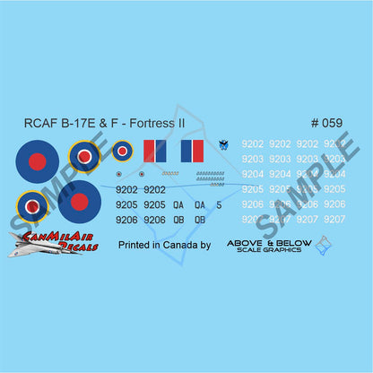 059 - Boeing B-17 Flying Fortress  - RCAF 168 Sqn - Mail Carrier (1942)