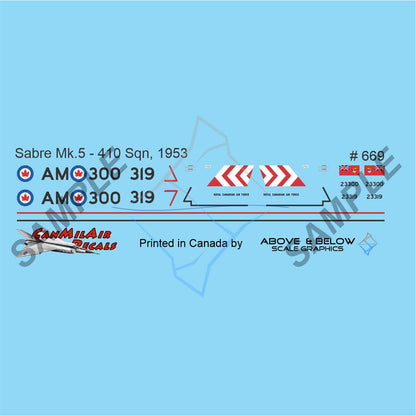 669 - Canadair Sabre Mk. 5 - 410 Sqn (1956)