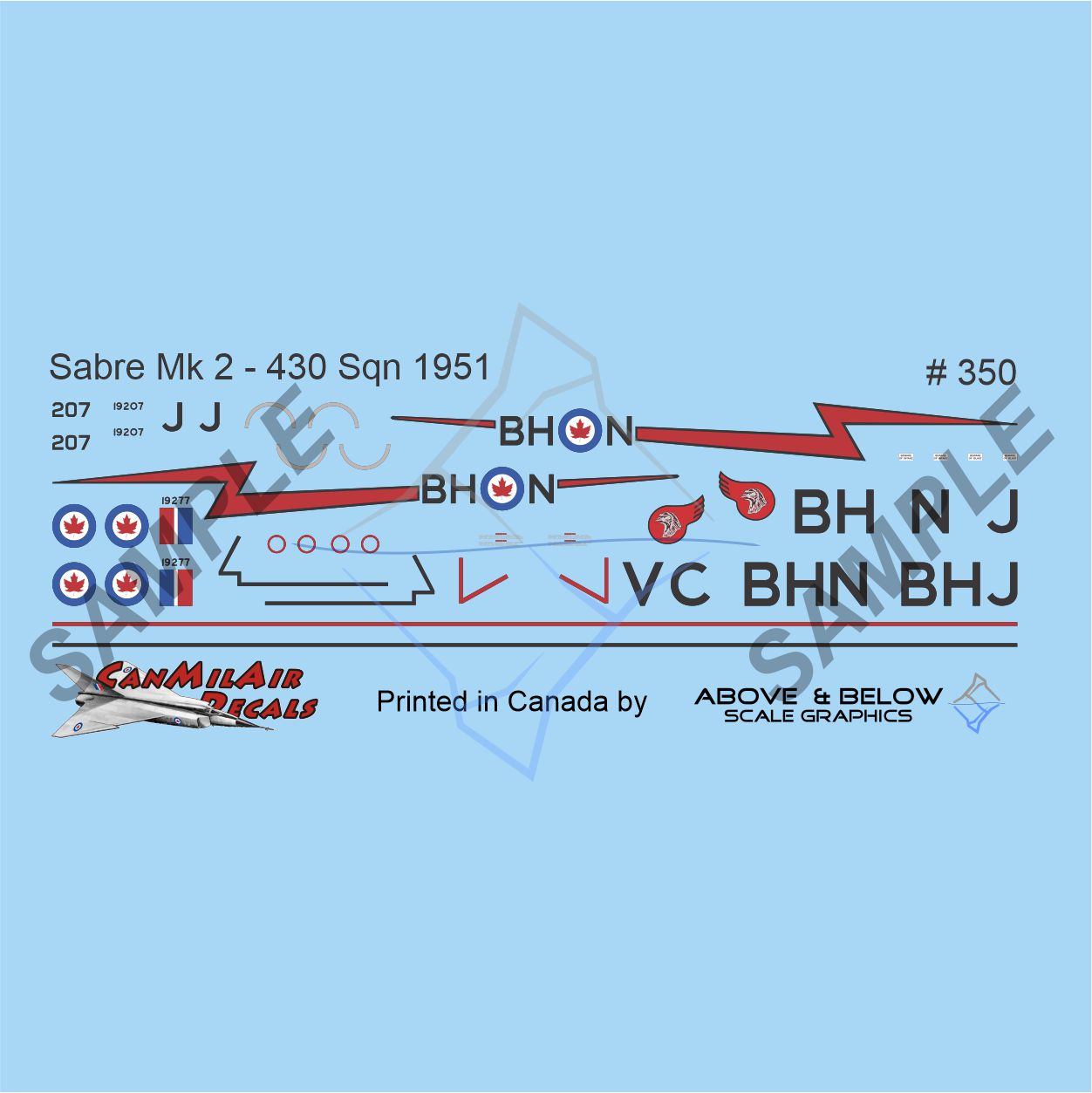 350 - Canadair Sabre Mk. 2 - 430 Sqn (1952)