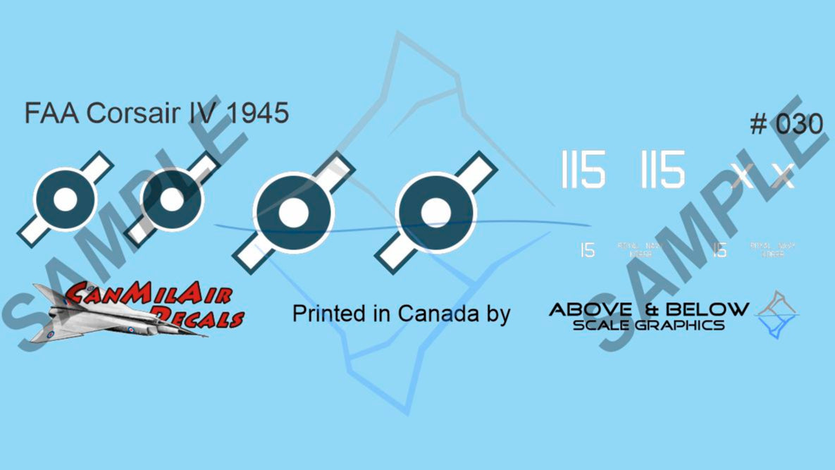 030 - Vought F4U Corsair IV - FAA 1841 Sqn - Hampton Grey VC (1945)