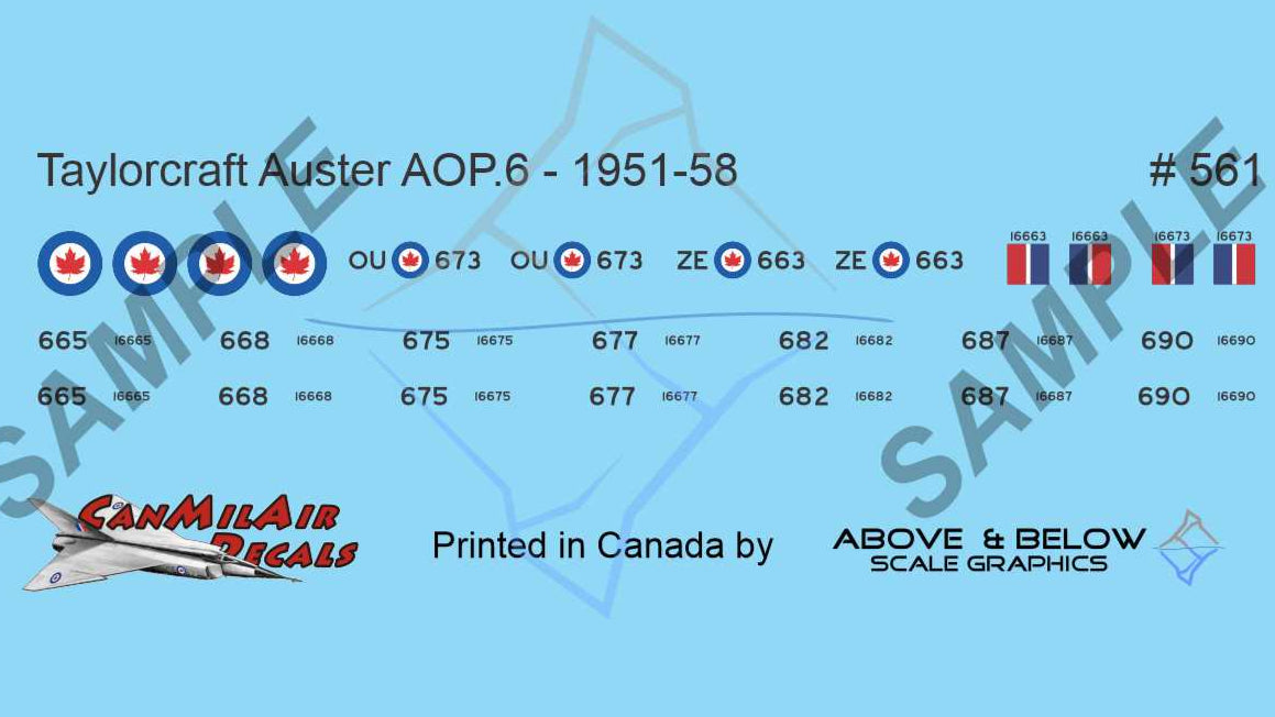561 - Taylorcraft AOP-6 Auster (1952-1958)