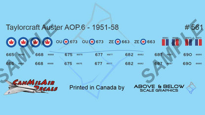 561 - Taylorcraft AOP-6 Auster (1952-1958)