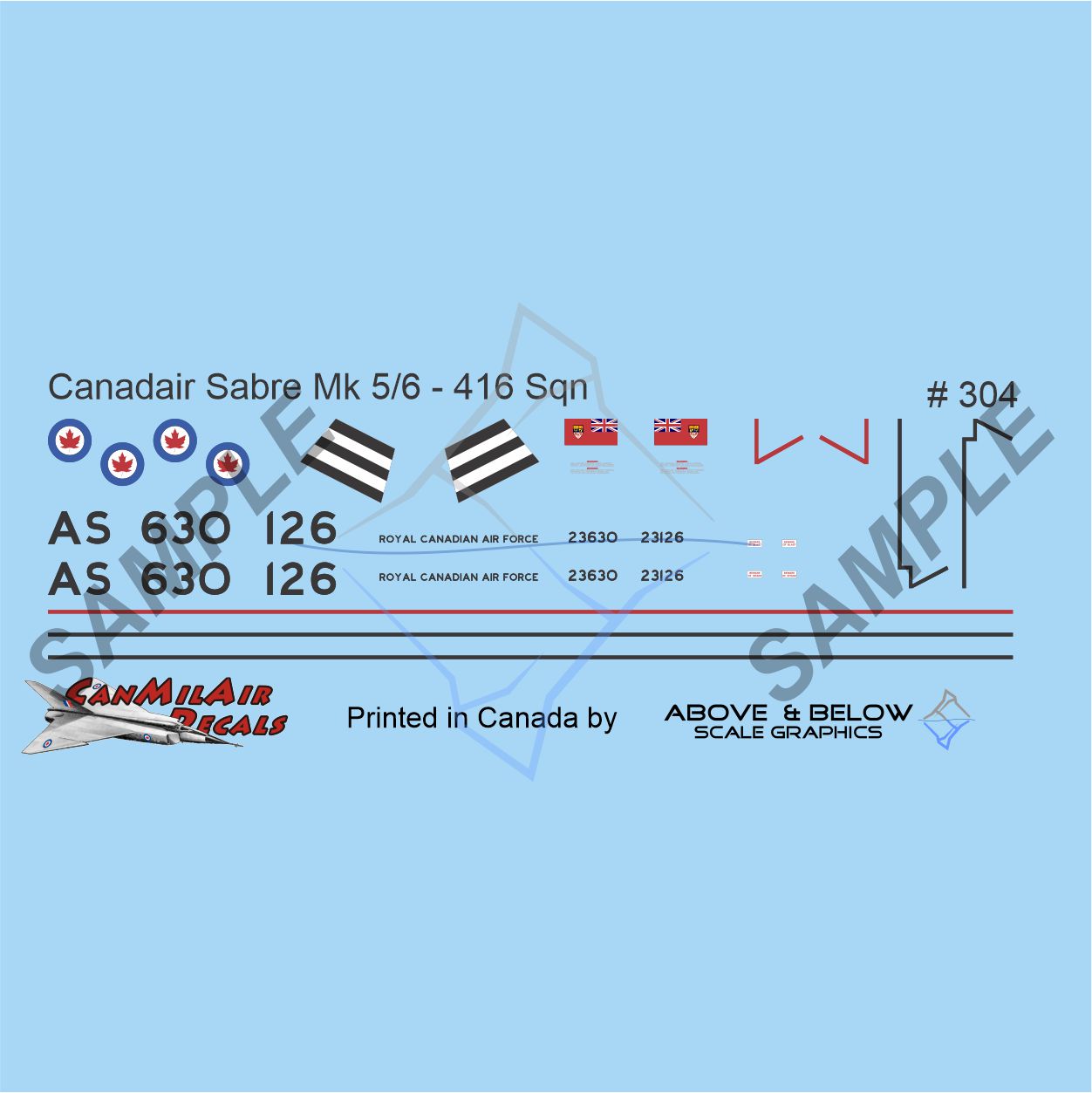 304 - Canadair Sabre Mk. 5/6 - 416 Sqn (1956)
