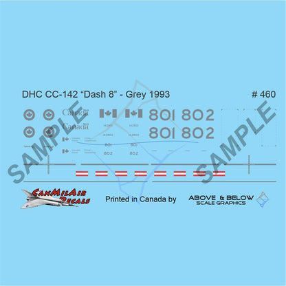 460 - DeHavilland Canada CC-142 "Dash-8" - Grey Livery (1993-2000)