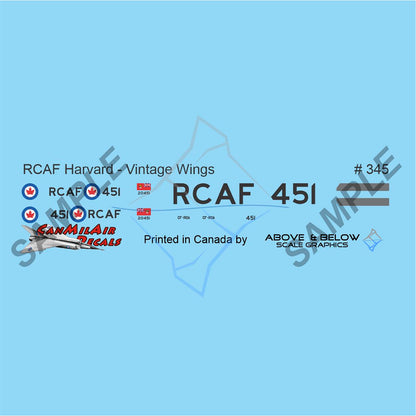 345 - North American Harvard Mk. IV- RCAF+3 (1962)