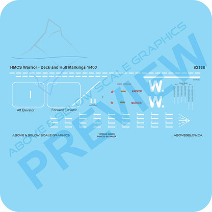 2168 - HMCS Warrior - Deck and Hull Markings