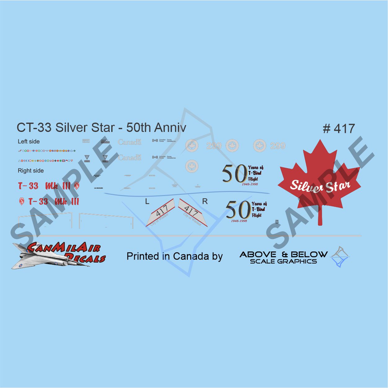 417 - Canadair CT-133 Silver Star - 417 Sqn - Silver Star 50th Anniv.
