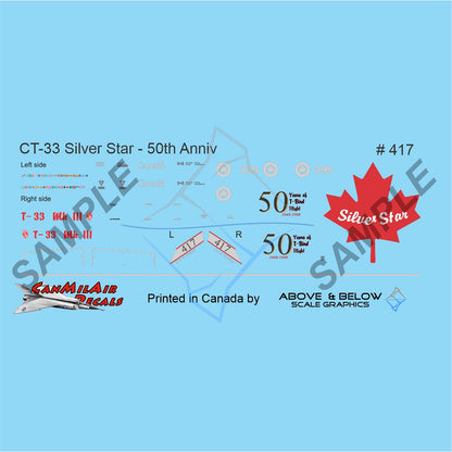 417 - Canadair CT-133 Silver Star - 417 Sqn - Silver Star 50th Anniv.