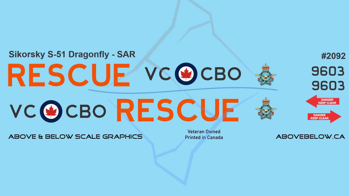 2092 - Sikorsky S-51 Dragonfly SAR (VC Era King's Crown)