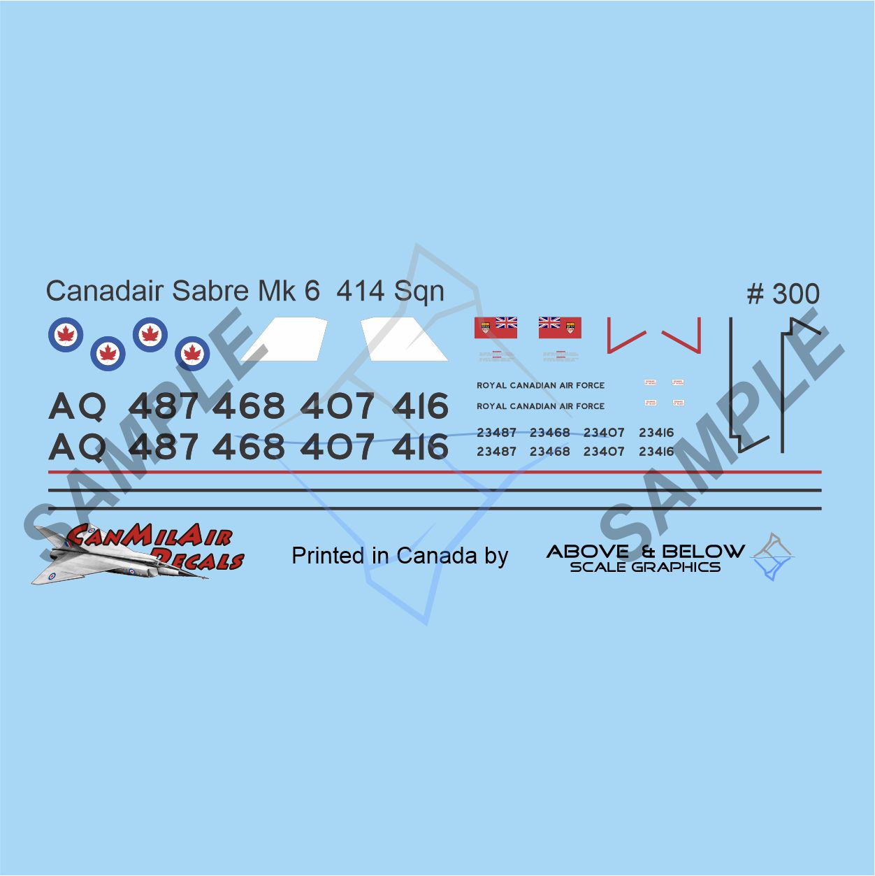 300 - Canadair Sabre Mk. 6 - 414 Sqn (1956)