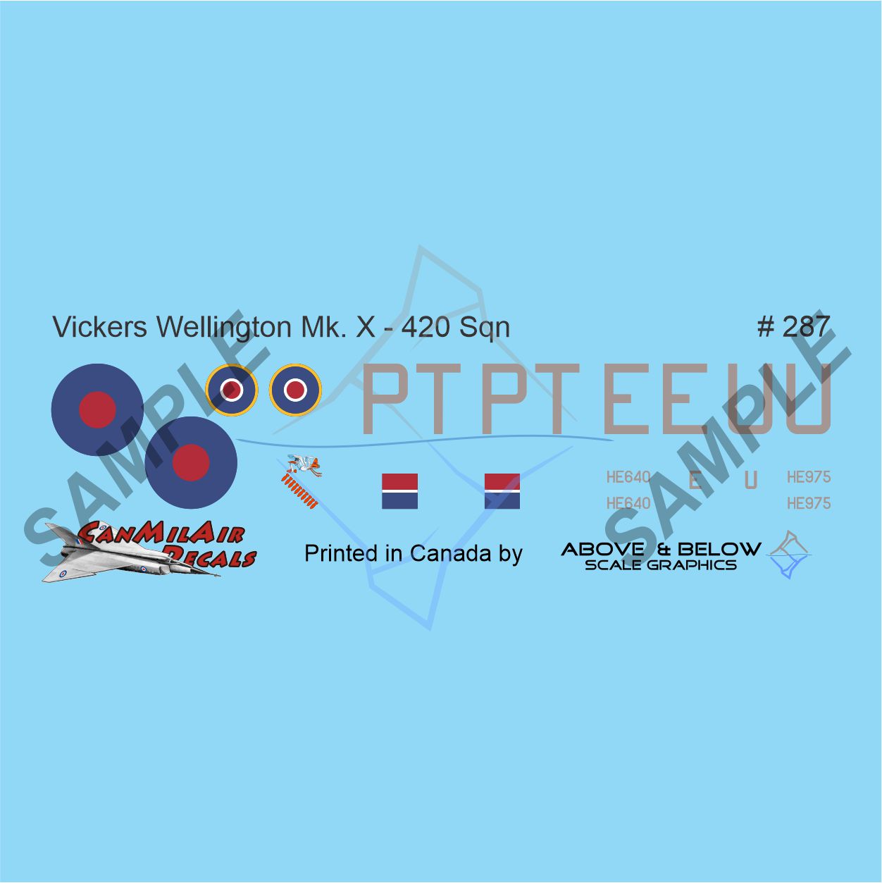 287 - Vickers Wellington Mk X - 420 Sqn