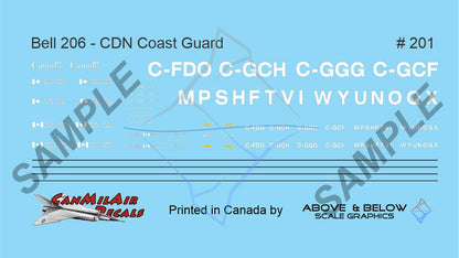 201 - Bell 206 Jet Ranger - Canadian Coast Guard