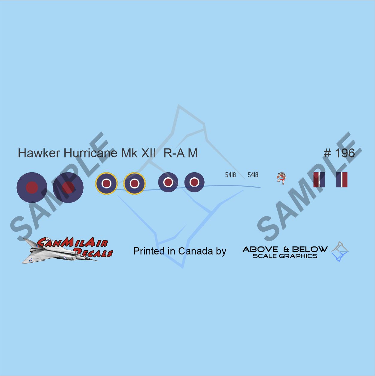 196 - Hawker Hurricane Mk. XII - 135 Sqn (1943)