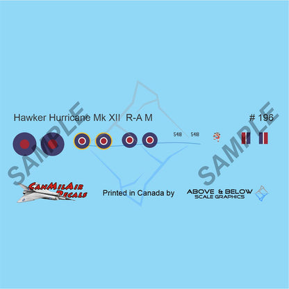 196 - Hawker Hurricane Mk. XII - 135 Sqn (1943)
